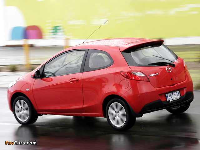 Images of Mazda2 3-door AU-spec (DE) 2008–10 (640 x 480)