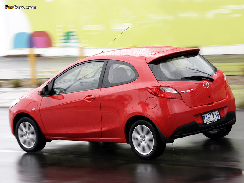 Images of Mazda2 3-door AU-spec (DE) 2008–10 (800 x 600)