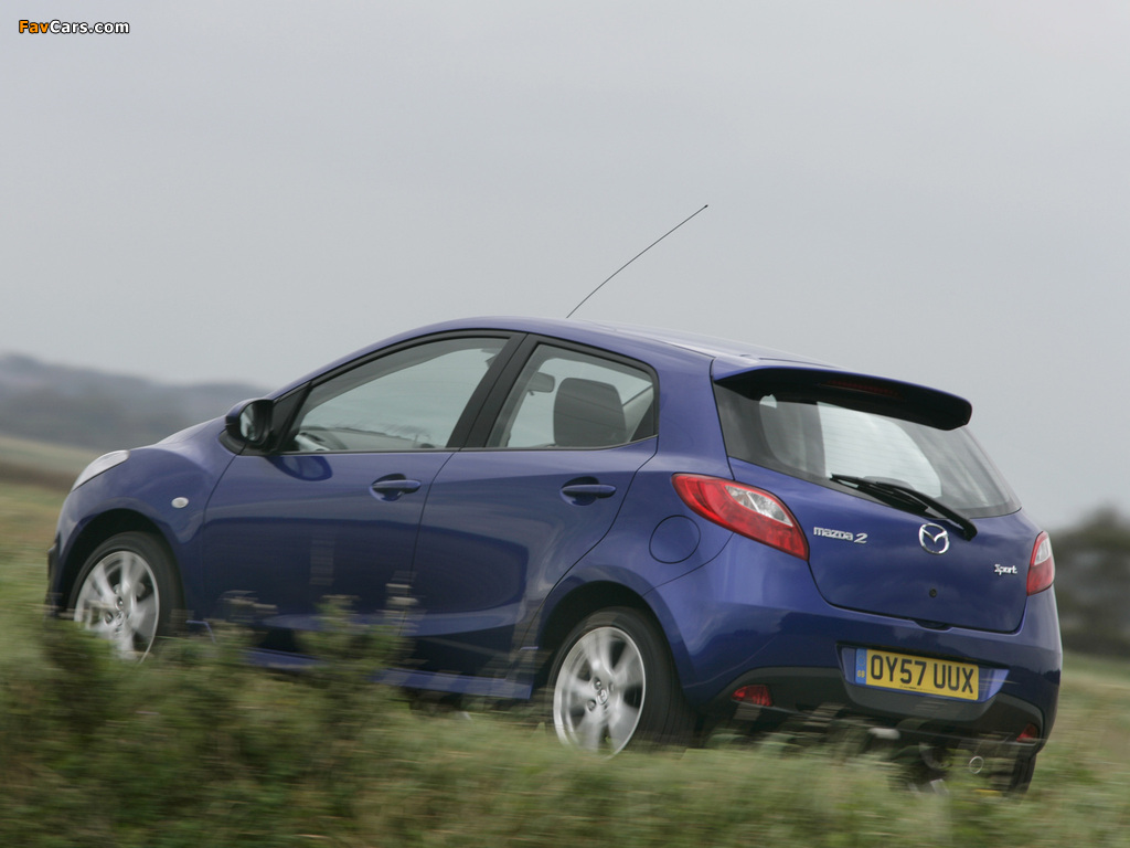 Mazda 2 Sport 5-door UK-spec 2007–10 pictures (1024 x 768)