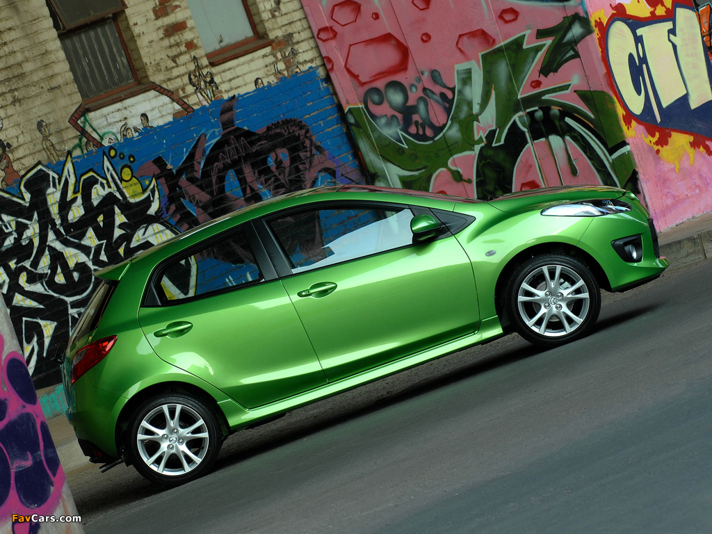 Mazda2 Dynamic (DE) 2007–10 wallpapers (1024 x 768)