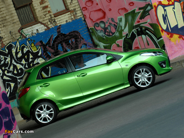 Mazda2 Dynamic (DE) 2007–10 wallpapers (640 x 480)