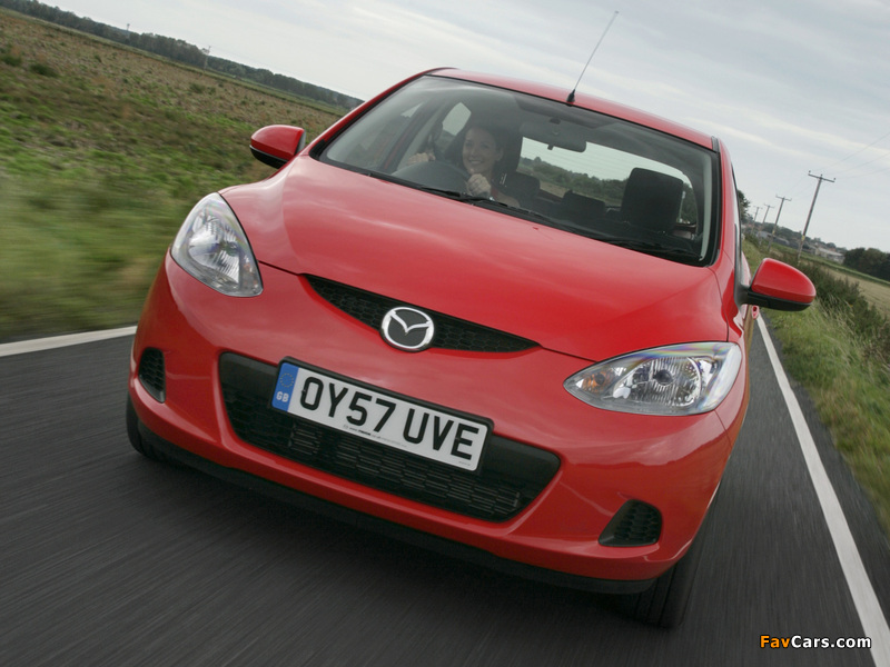 Mazda2 5-door UK-spec (DE) 2007–10 wallpapers (800 x 600)