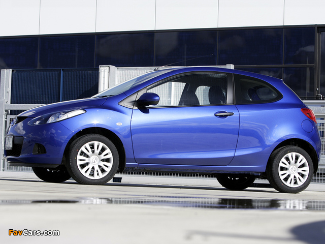 Mazda2 3-door AU-spec (DE) 2008–10 images (640 x 480)