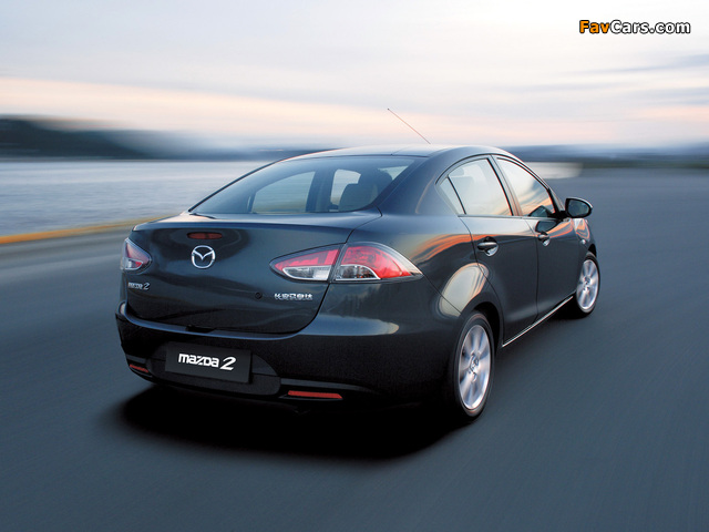 Mazda2 Sedan (DE) 2008–10 photos (640 x 480)