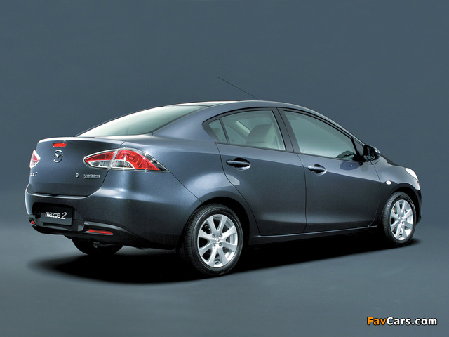 Mazda2 Sedan (DE) 2008–10 photos (640 x 480)