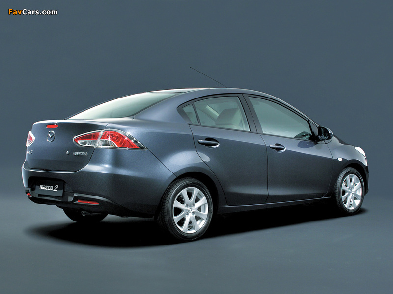 Mazda2 Sedan (DE) 2008–10 photos (800 x 600)