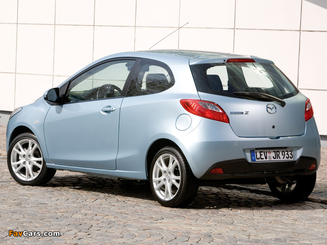 Mazda2 3-door (DE) 2008–10 pictures (640 x 480)