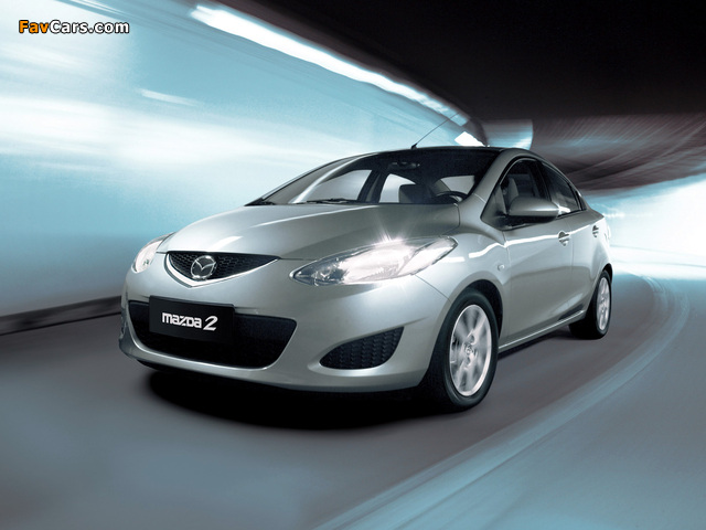 Mazda2 Sedan (DE) 2008–10 pictures (640 x 480)