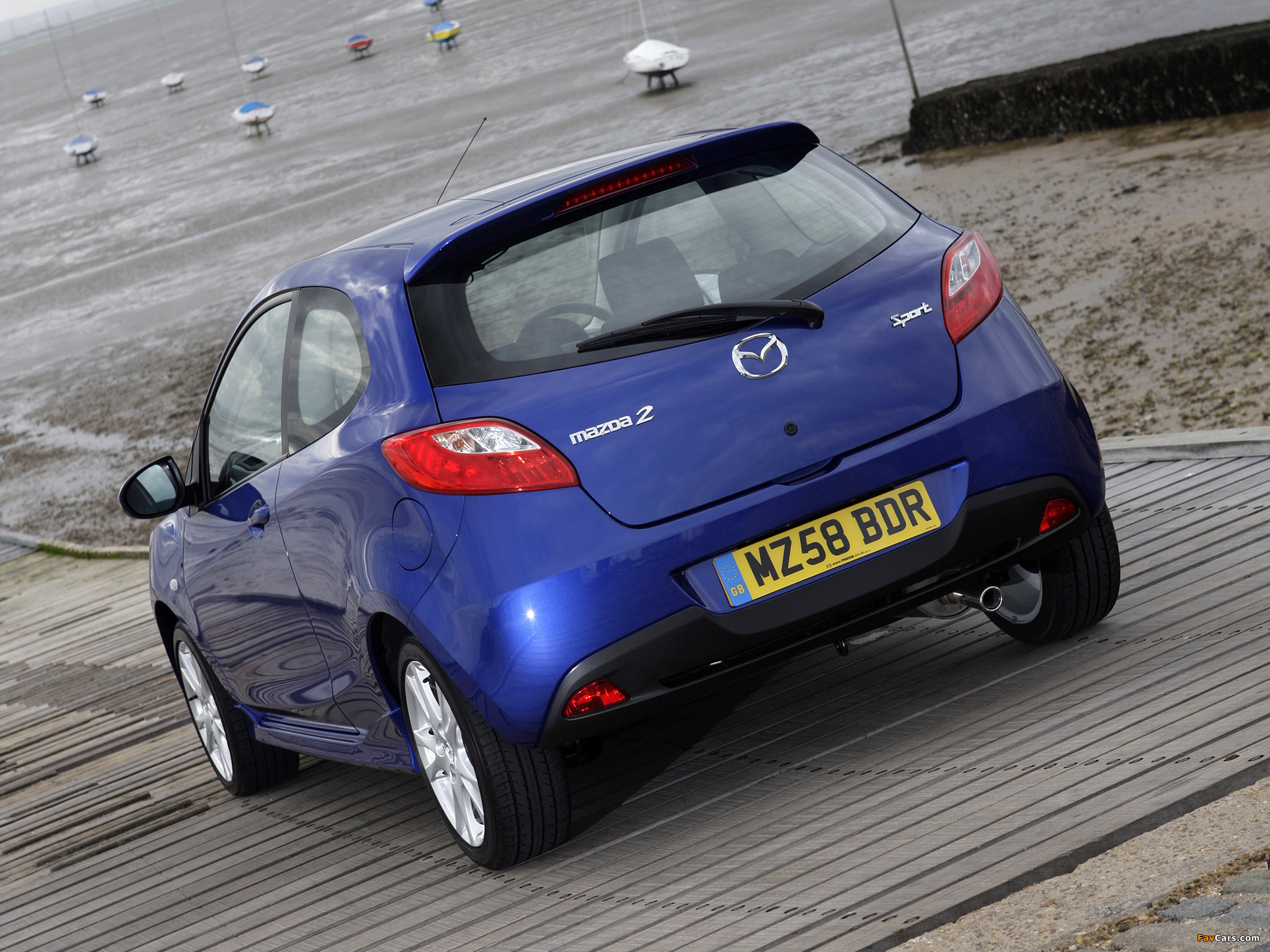 Mazda2 Sport 3-door UK-spec (DE) 2008–10 wallpapers (2048 x 1536)