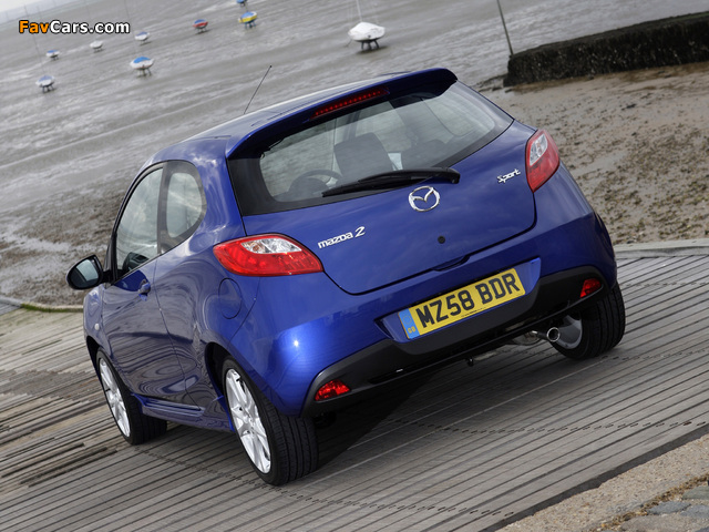 Mazda2 Sport 3-door UK-spec (DE) 2008–10 wallpapers (640 x 480)