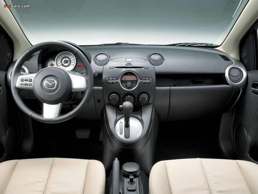 Mazda2 Sedan (DE) 2008–10 wallpapers (1024 x 768)