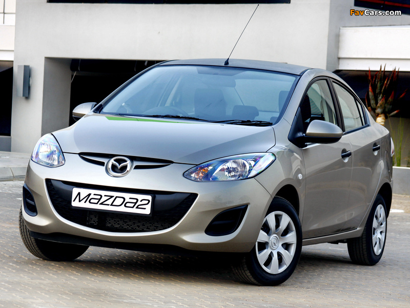 Mazda2 Sedan ZA-spec (DE2) 2010–12 wallpapers (800 x 600)