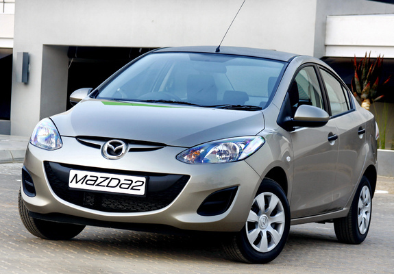 Mazda2 Sedan ZA-spec (DE2) 2010–12 wallpapers