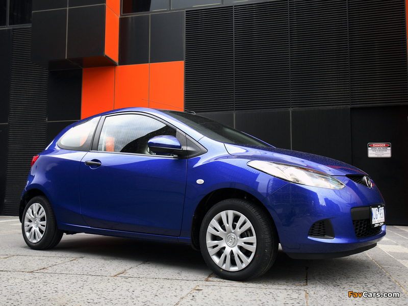 Photos of Mazda2 3-door AU-spec (DE) 2008–10 (800 x 600)