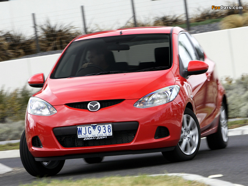 Photos of Mazda2 3-door AU-spec (DE) 2008–10 (800 x 600)