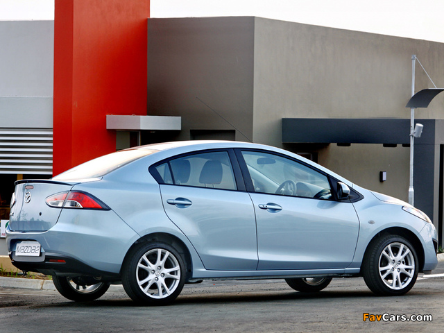 Photos of Mazda2 Sedan ZA-spec (DE2) 2010–12 (640 x 480)