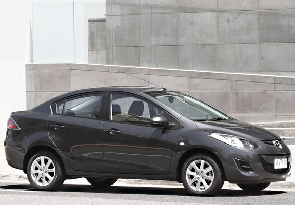 Photos of Mazda2 Sedan AU-spec (DE2) 2010–12