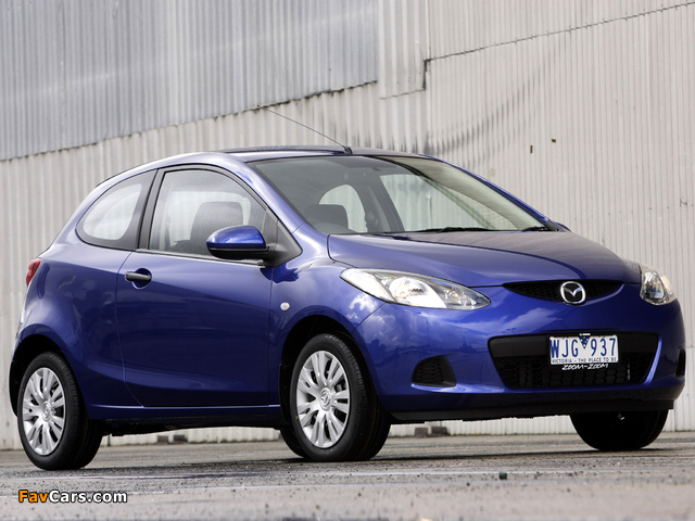 Pictures of Mazda2 3-door AU-spec (DE) 2008–10 (640 x 480)