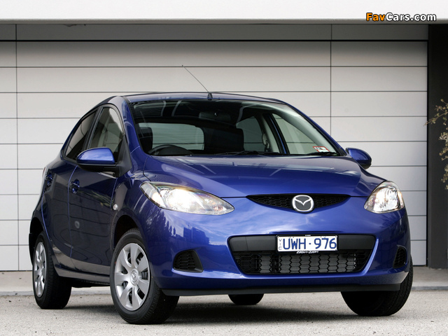 Mazda2 5-door AU-spec (DE) 2007–10 wallpapers (640 x 480)