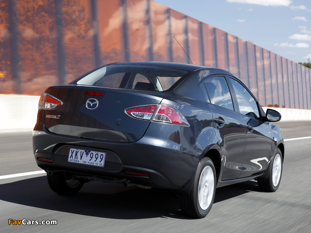 Mazda2 Sedan AU-spec (DE2) 2010–12 wallpapers (640 x 480)