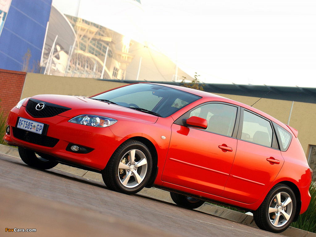 Mazda3 Hatchback ZA-spec 2003–06 photos (1024 x 768)