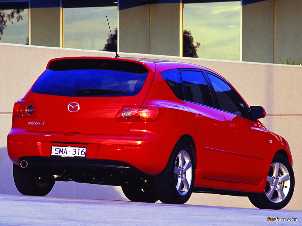 Mazda 3 Hatchback AU-spec 2003–06 pictures (1024 x 768)