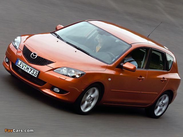 Mazda 3 Hatchback 2003–06 pictures (640 x 480)