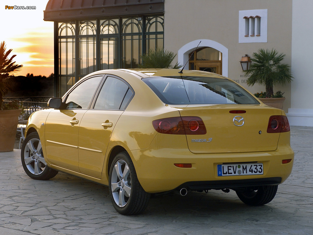 Mazda3 Sedan (BK) 2004–06 pictures (1024 x 768)