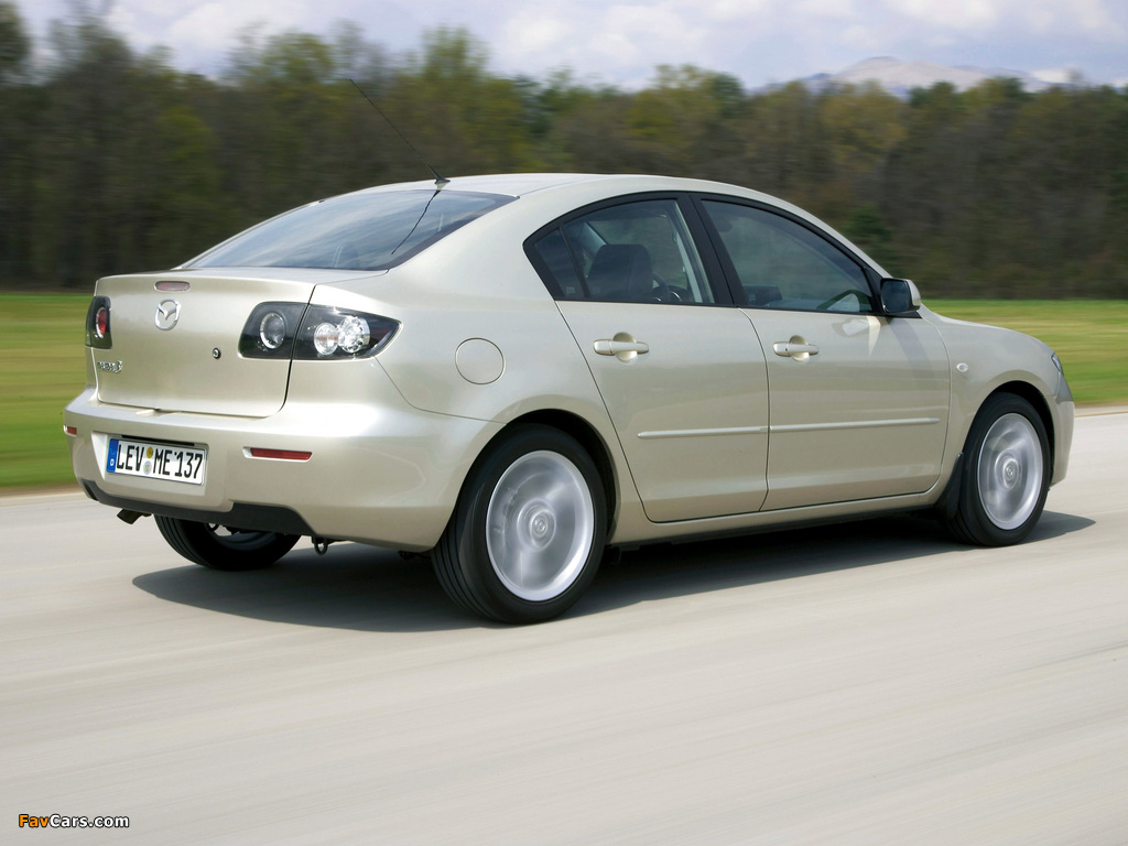 Mazda 3 Sedan 2006–09 photos (1024 x 768)