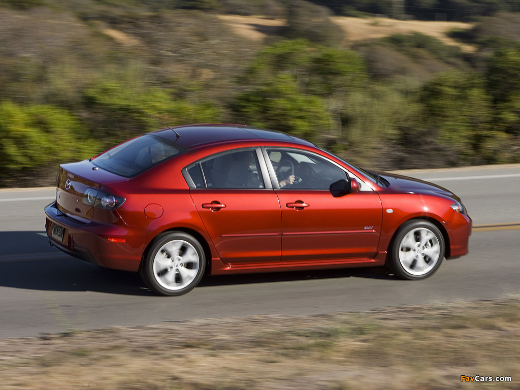 Mazda3 Sedan US-spec (BK2) 2006–09 photos (1024 x 768)
