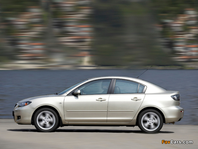 Mazda 3 Sedan 2006–09 photos (640 x 480)
