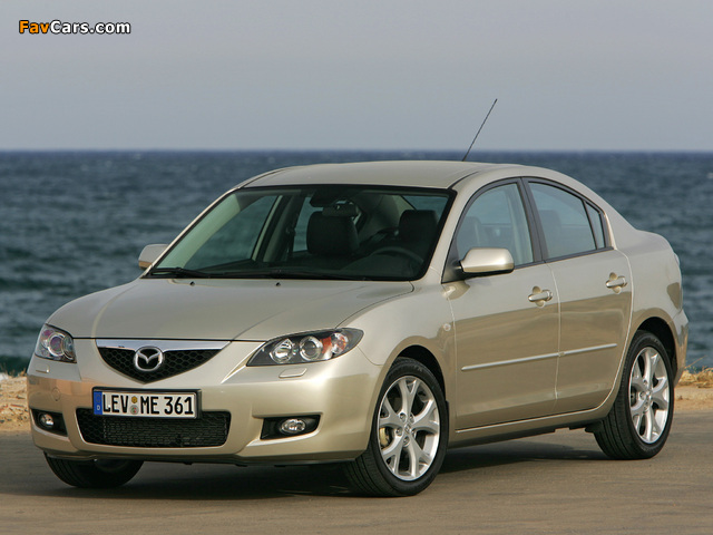 Mazda 3 Sedan 2006–09 photos (640 x 480)