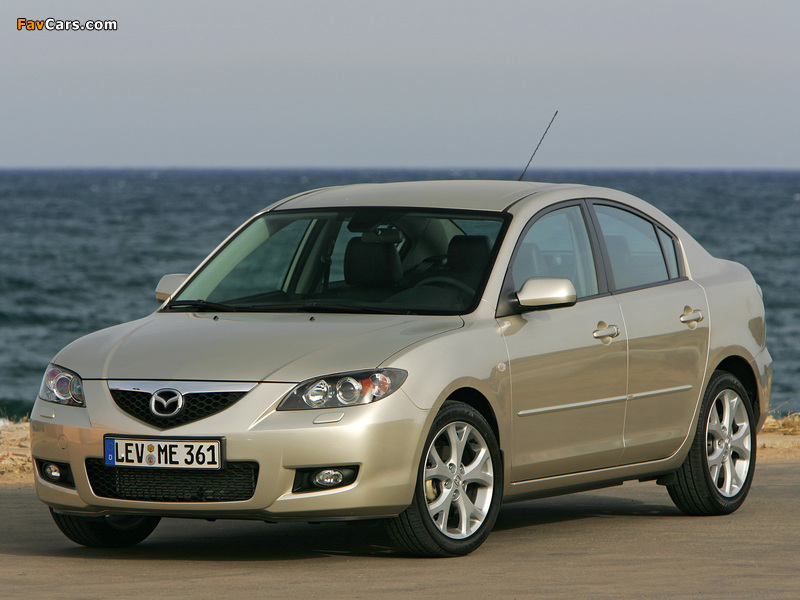 Mazda 3 Sedan 2006–09 photos (800 x 600)