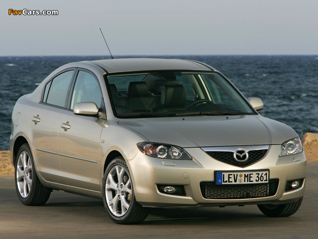 Mazda 3 Sedan 2006–09 photos (640 x 480)