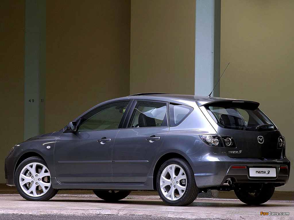 Mazda3 Sport Hatchback ZA-spec (BK2) 2006–09 photos (1024 x 768)