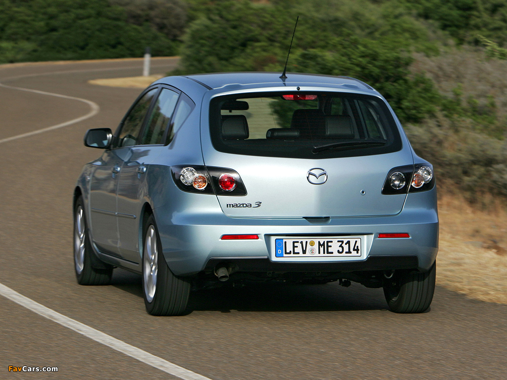 Mazda 3 Hatchback 2006–09 pictures (1024 x 768)