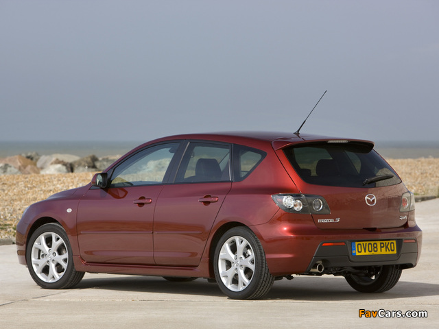 Mazda3 Sport Hatchback UK-spec (BK2) 2006–09 pictures (640 x 480)