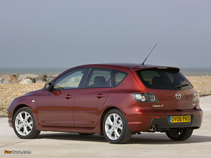 Mazda3 Sport Hatchback UK-spec (BK2) 2006–09 pictures (800 x 600)