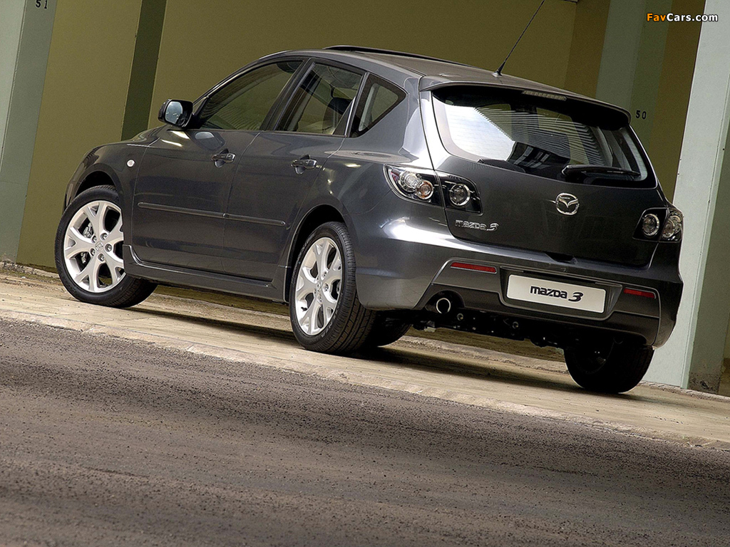 Mazda3 Sport Hatchback ZA-spec (BK2) 2006–09 pictures (1024 x 768)