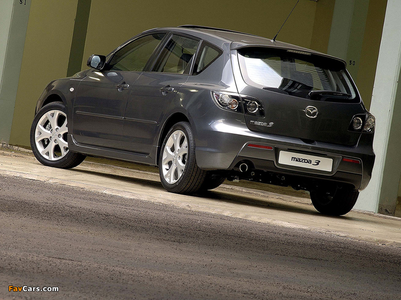 Mazda3 Sport Hatchback ZA-spec (BK2) 2006–09 pictures (800 x 600)