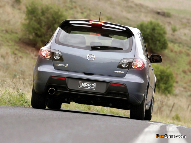 Mazda 3 MPS AU-spec 2006–09 wallpapers (640 x 480)
