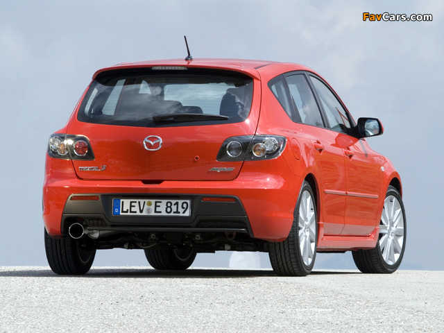 Mazda3 MPS (BK) 2006–09 wallpapers (640 x 480)