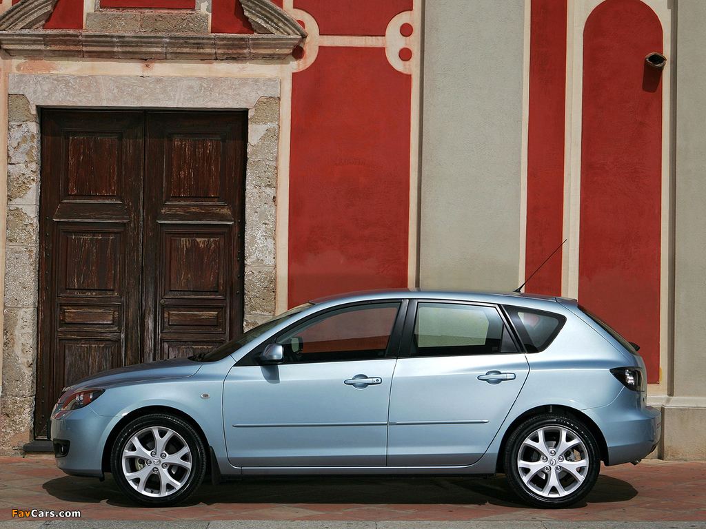Mazda 3 Hatchback 2006–09 wallpapers (1024 x 768)
