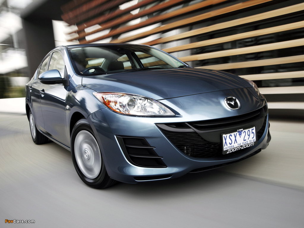 Mazda3 Sedan AU-spec (BL) 2009–11 images (1024 x 768)