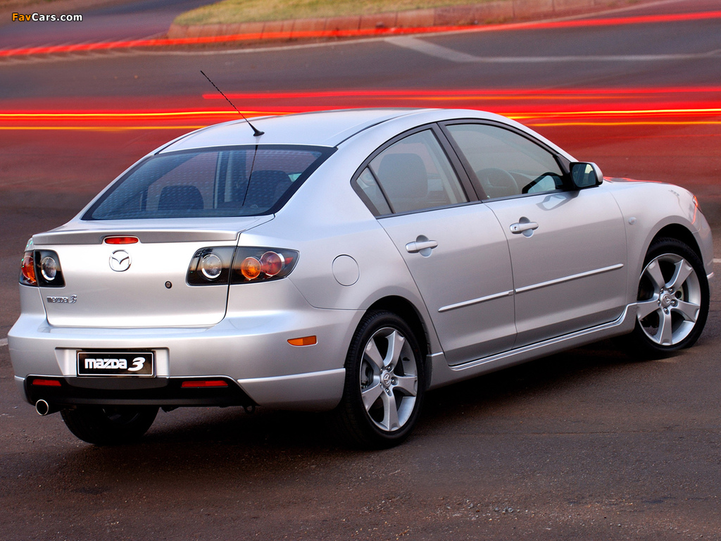 Photos of Mazda3 Sport Sedan ZA-spec (BK) 2004–06 (1024 x 768)