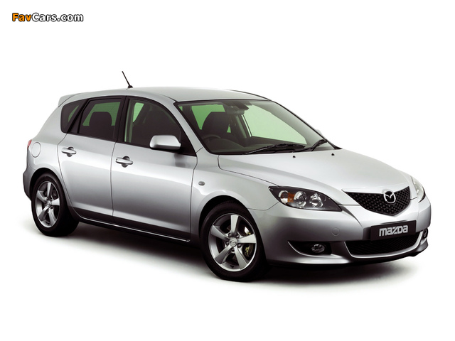 Pictures of Mazda 3 Hatchback AU-spec 2003–06 (640 x 480)