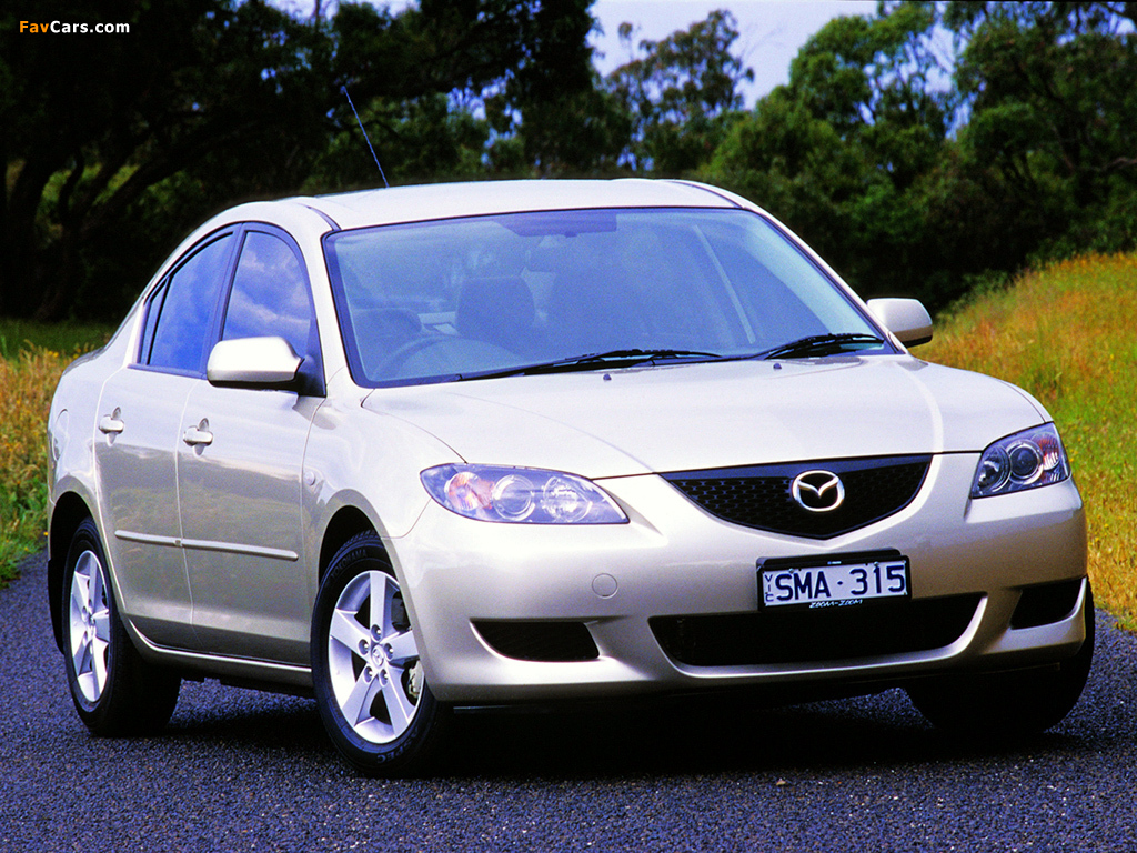 Pictures of Mazda3 Sedan AU-spec (BK) 2004–06 (1024 x 768)