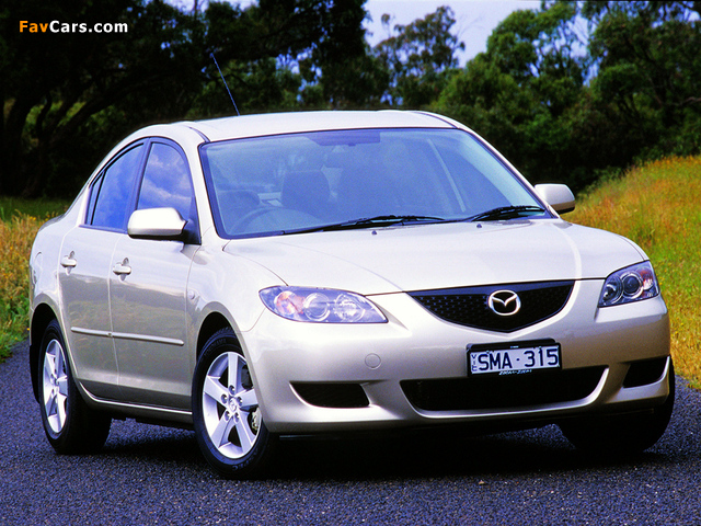 Pictures of Mazda3 Sedan AU-spec (BK) 2004–06 (640 x 480)
