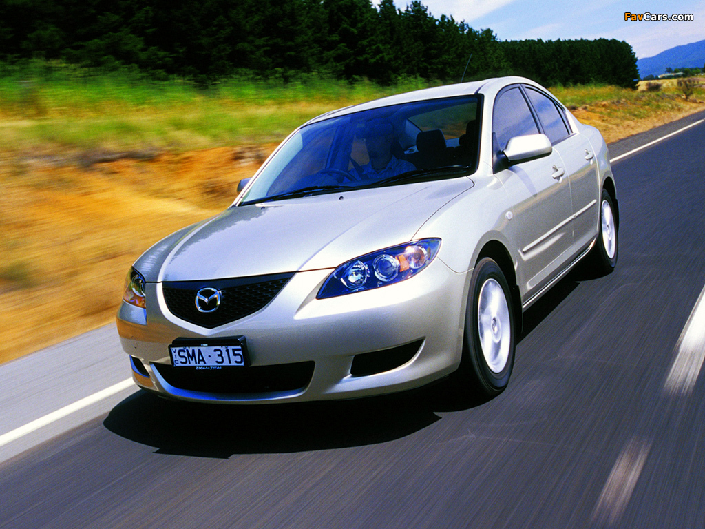 Pictures of Mazda3 Sedan AU-spec (BK) 2004–06 (1024 x 768)