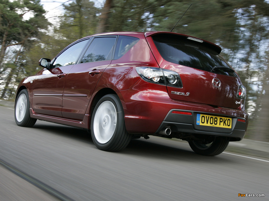 Pictures of Mazda3 Sport Hatchback UK-spec (BK2) 2006–09 (1024 x 768)